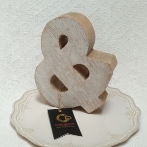 Casa Decor Ampersand & Symbol Wooden Accent